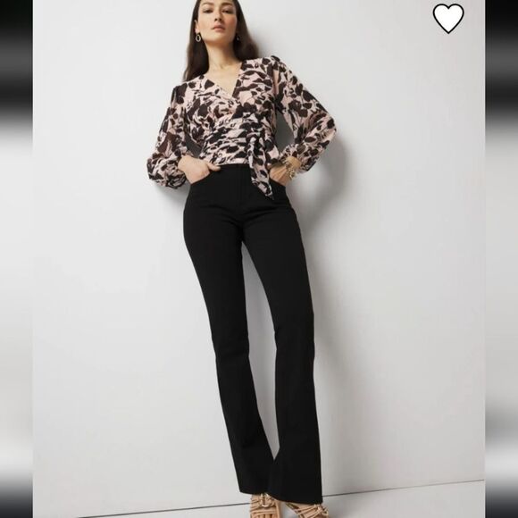 EUC WHBM Black Skinny Flare Jeans - Picture 1 of 10